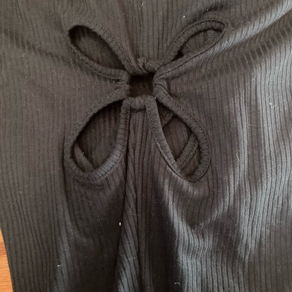 Shein Black butterfly cutout flare leggings - Picture 2 of 5